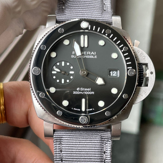 SBF Panerai Submersible PAM01288 1:1 Best 에디션 VS 팩토리 Gray Dial
