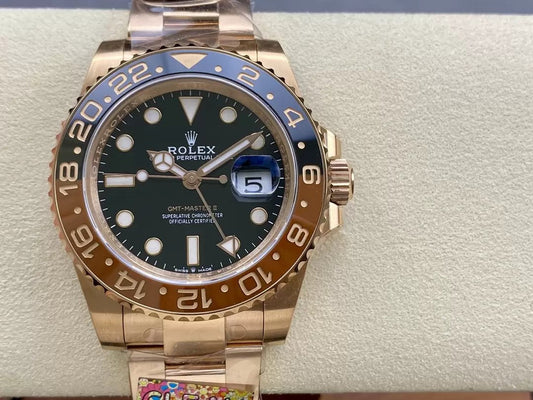 롤렉스 GMT Master II 126715CHNR-0001 1:1 Best 에디션 Clean 팩토리 로즈 골드