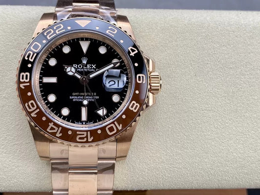 롤렉스 GMT Master II 126715CHNR-0001 1:1 Best 에디션 C+ 팩토리 로즈 골드