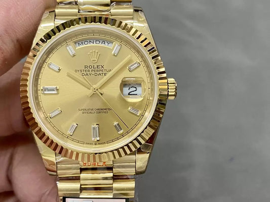 롤렉스 Day Date 40 m228238-0005 Yellow Dial 1:1 Best 에디션 Counterweight Version 183 Gram