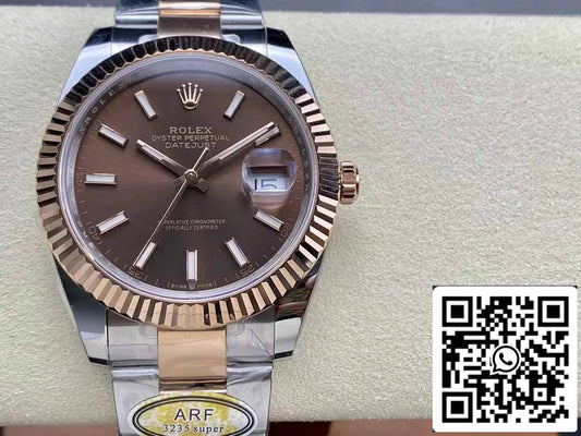 Rolex Datejust 126331-001 ARF 팩토리 1:1 Best 에디션 electroplated with 18k gold