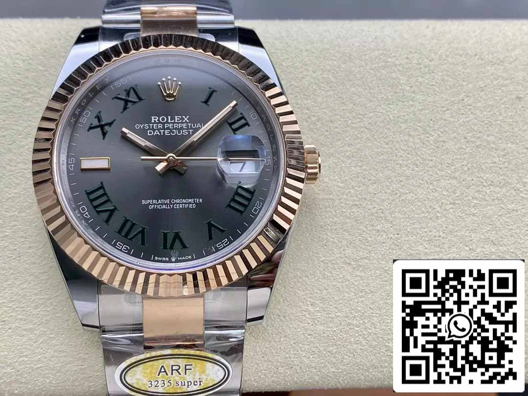 Rolex Datejust 41 126331 Wimbledon Dial ARF 팩토리 1:1 Best 에디션 electroplated with 18k gold