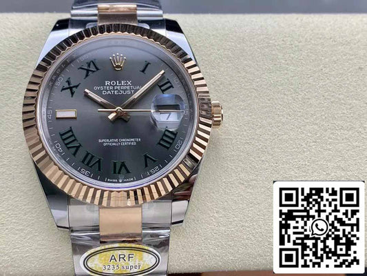 Rolex Datejust 41 126331 Wimbledon Dial ARF 팩토리 1:1 Best 에디션 electroplated with 18k gold