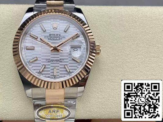 Rolex Datejust 41 126331-0017 Oyster Strap ARF 팩토리 1:1 Best 에디션 electroplated with 18k gold