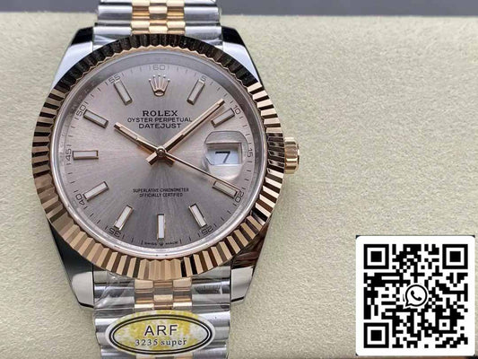 Rolex Datejust 126331-010 Jubilee Strap ARF 팩토리 1:1 Best 에디션 electroplated with 18k gold