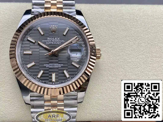 Rolex Datejust 126331-001 Jubilee Strap ARF 팩토리 1:1 Best 에디션 electroplated with 18k gold