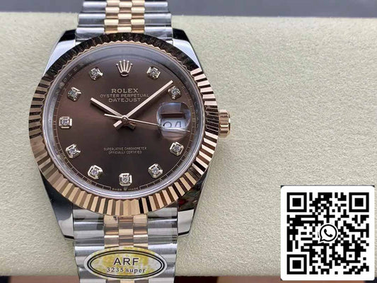 Rolex Datejust 126331-004 ARF 팩토리 1:1 Best 에디션 electroplated with 18k gold