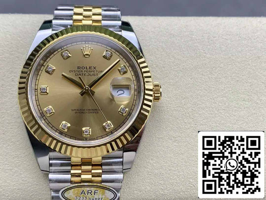 Rolex Datejust m126333-0012 ARF 팩토리 1:1 Best 에디션 electroplated with 18k gold