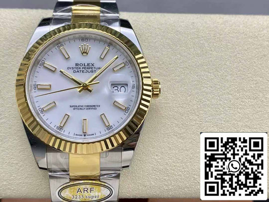 Rolex Datejust m126333-0015 Oyster Strap ARF 팩토리 1:1 Best 에디션 electroplated with 18k gold