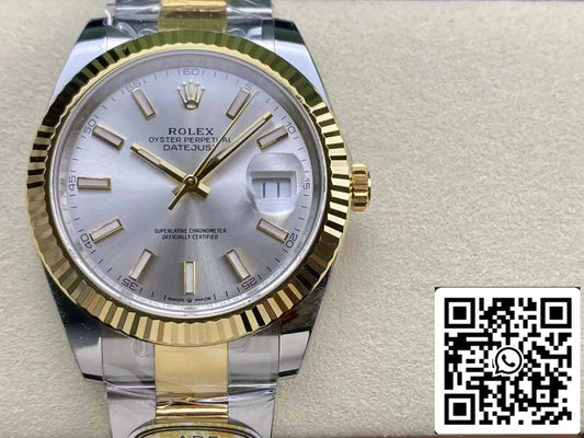 Rolex Datejust m126333-0001 Oyster Strap ARF 팩토리 1:1 Best 에디션 electroplated with 18k gold