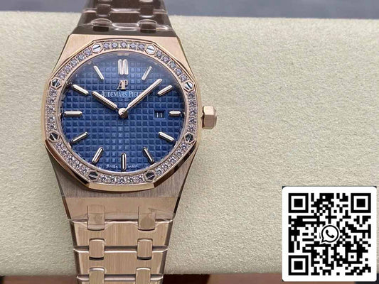 오데마 피게 67651 Quartz 33mm 1:1 Best 에디션 ZF 팩토리 블루 다이얼 로즈 골드