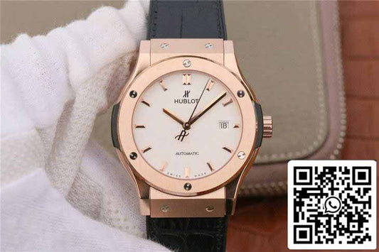 Hublot Classic Fusion 542.OX.2611.LR 1:1 Best 에디션 JJ 팩토리 화이트 다이얼 로즈 골드