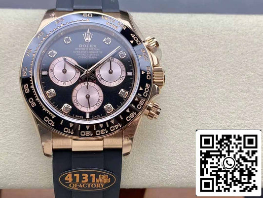 롤렉스 Cosmograph 데이토나 m126515LN 1:1 Best 에디션 QF 팩토리 4131 Movement 블랙 다이얼 로즈 골드