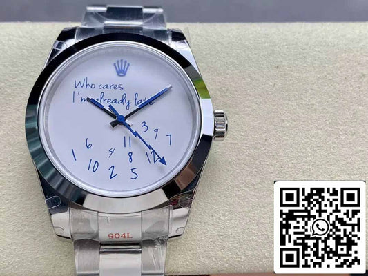 Replica 롤렉스 데이트저스트 41mm "Who Cares I'm Already Late" Counterweight version GM 팩토리