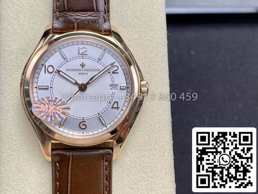 Vacheron Constantin Fiftysix 4600E 화이트 다이얼 로즈 골드 1:1 Best Clone