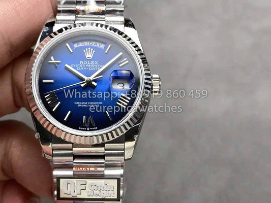 롤렉스 Day Date M128239 QF 팩토리 1:1 Best Clone 블루 Ombré Dial