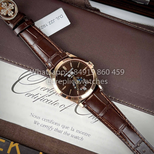 파텍 필립 애뉴얼 캘린더 38.5mm 로즈 골드 5396R 1:1 Best Clone Custom 로즈 골드 18k