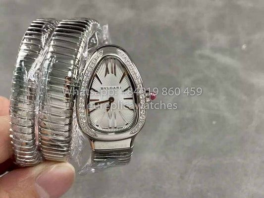 Bvlgari Serpenti 103819 1:1 Best 에디션 BV 팩토리 화이트 다이얼 스테인리스 스틸