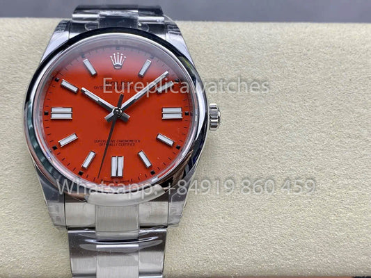 롤렉스 오이스터 Perpetual M124300-0007 41MM 1:1 Best Clone VS 팩토리 Red Dial