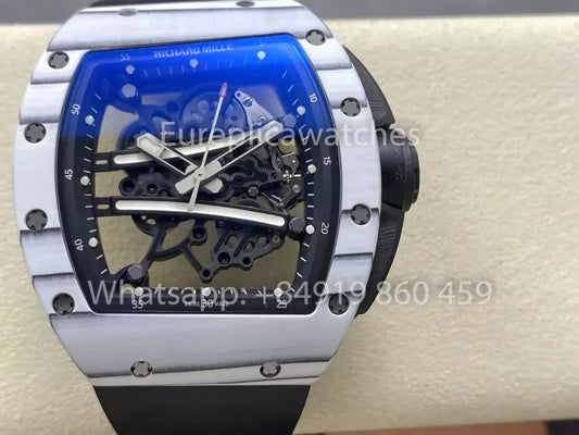 RICHARD MILLE RM61-01 Carbon Fiber Skeleton Dial ZF 팩토리 newest Version 1:1 Best Clone