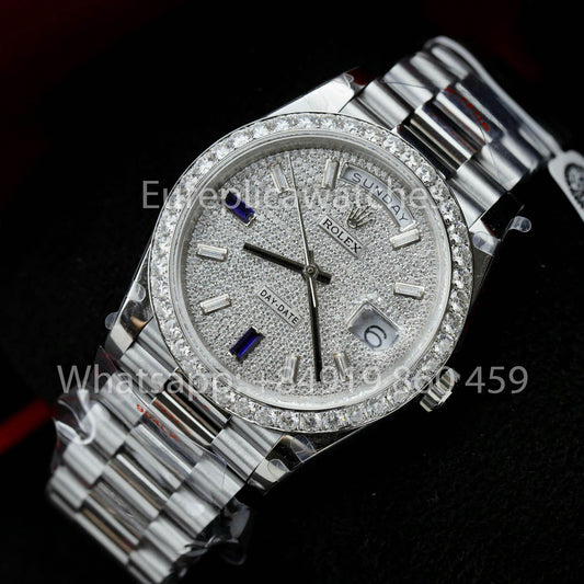 롤렉스 Day Date 40 228349RBR Pave Diamonds Dial 1:1 Best clone
