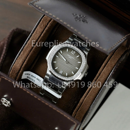 파텍 필립 노틸러스 Ladies 7118/1A-011 custom Moissanite from 3K 팩토리 스테인리스 스틸