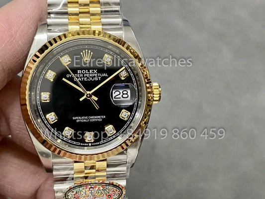 롤렉스 데이트저스트 M126233-0021 36MM 1:1 Best Clone Clean 팩토리