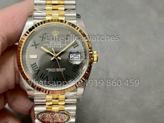 롤렉스 데이트저스트 M126233-0035 36MM 1:1 Best Clone Clean 팩토리