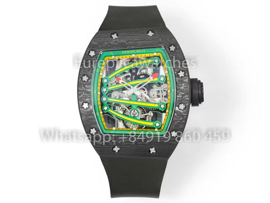 RICHARD MILLE RM59-01 RM5901 NTPT Carbon Case 1:1 Best Clone RM 팩토리 그린 다이얼