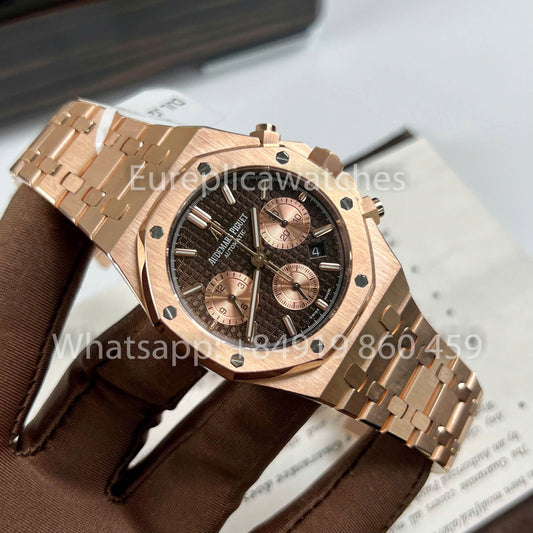 오데마 피게 로열 오크 크로노그래프 26331OR Custom Watch 1:1 Best Clone 18k Gold Filled