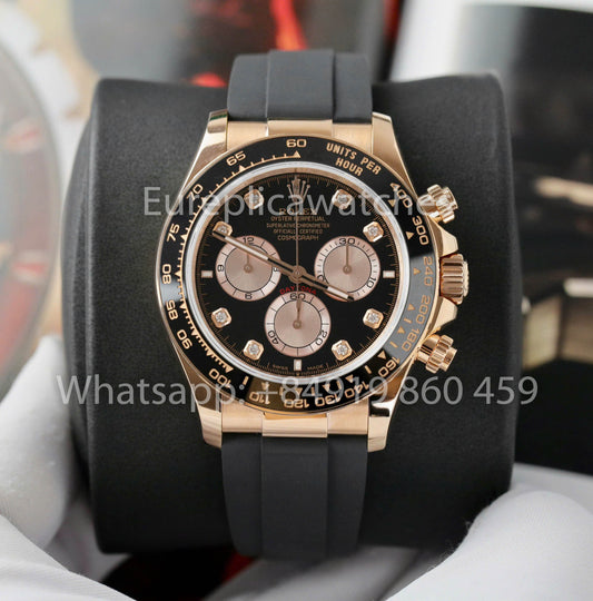 롤렉스 Cosmograph 데이토나 m126515LN Custom Watch 1:1 Best Clone VS 팩토리 18k 로즈 골드 plated