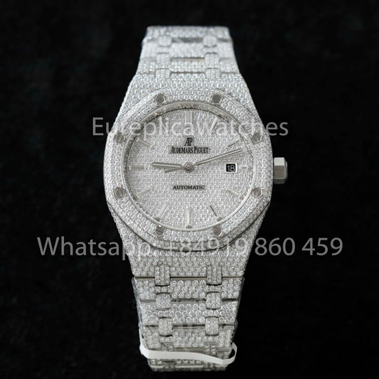 오데마 피게 로열 오크 15400ST 1:1 Best 에디션 ZF 팩토리 Custom Moissanite Stone